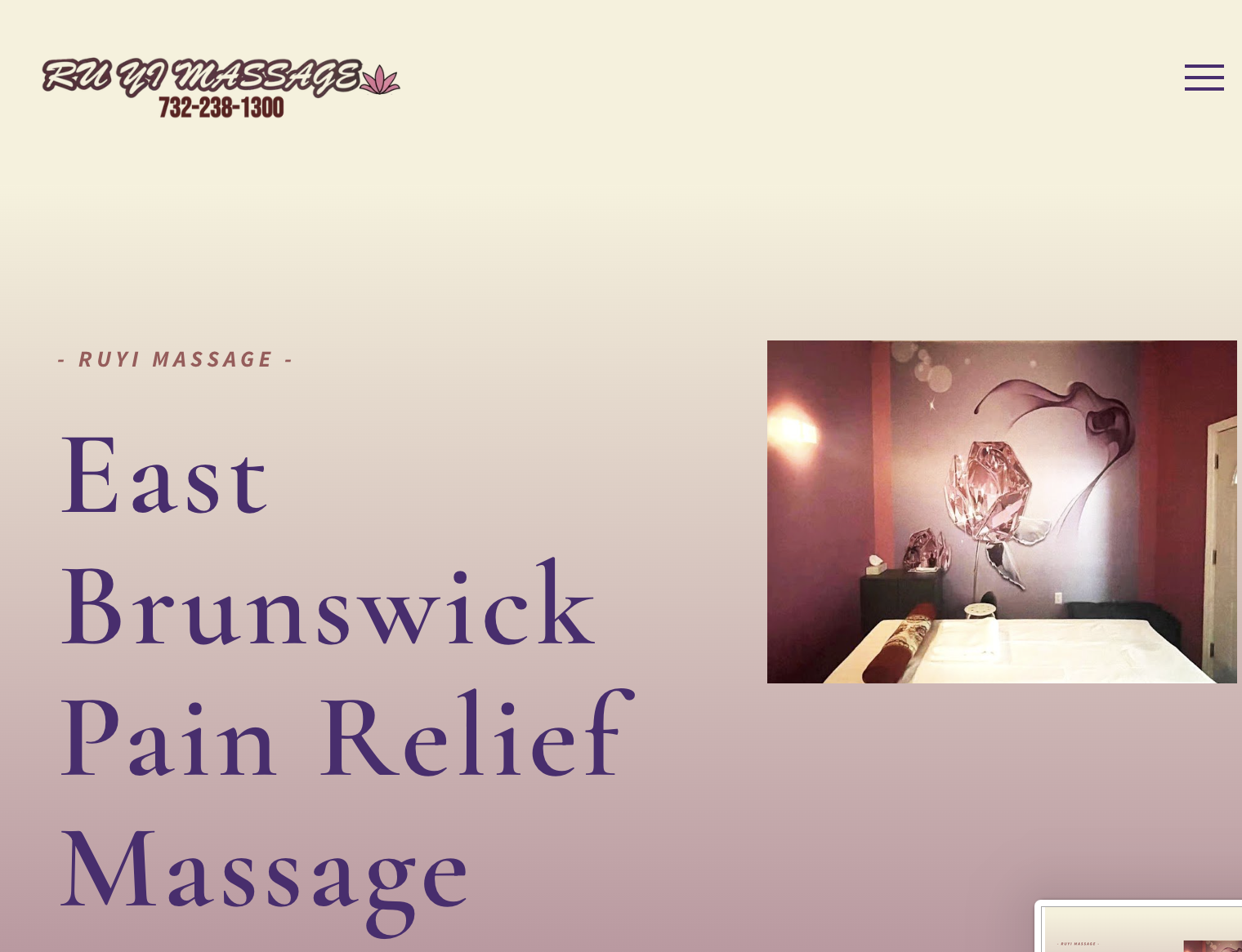 RUYI Massage homepage preview